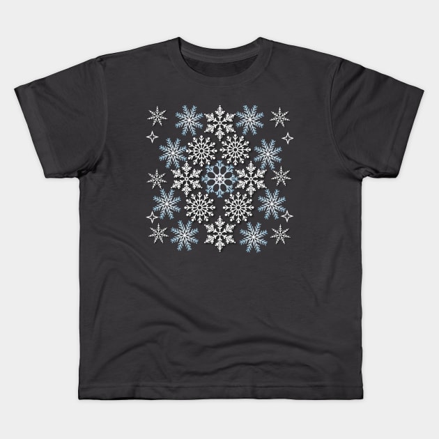 Ice Crystal Illustration Design Kids T-Shirt by Shop-Arts